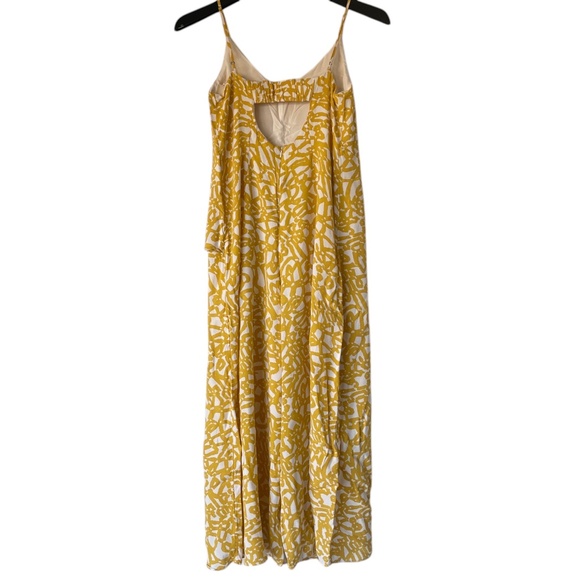 Anthropologie Maeve yellow and cream jumpsuit  Size 6/ EU 38 - Picture 3 of 10